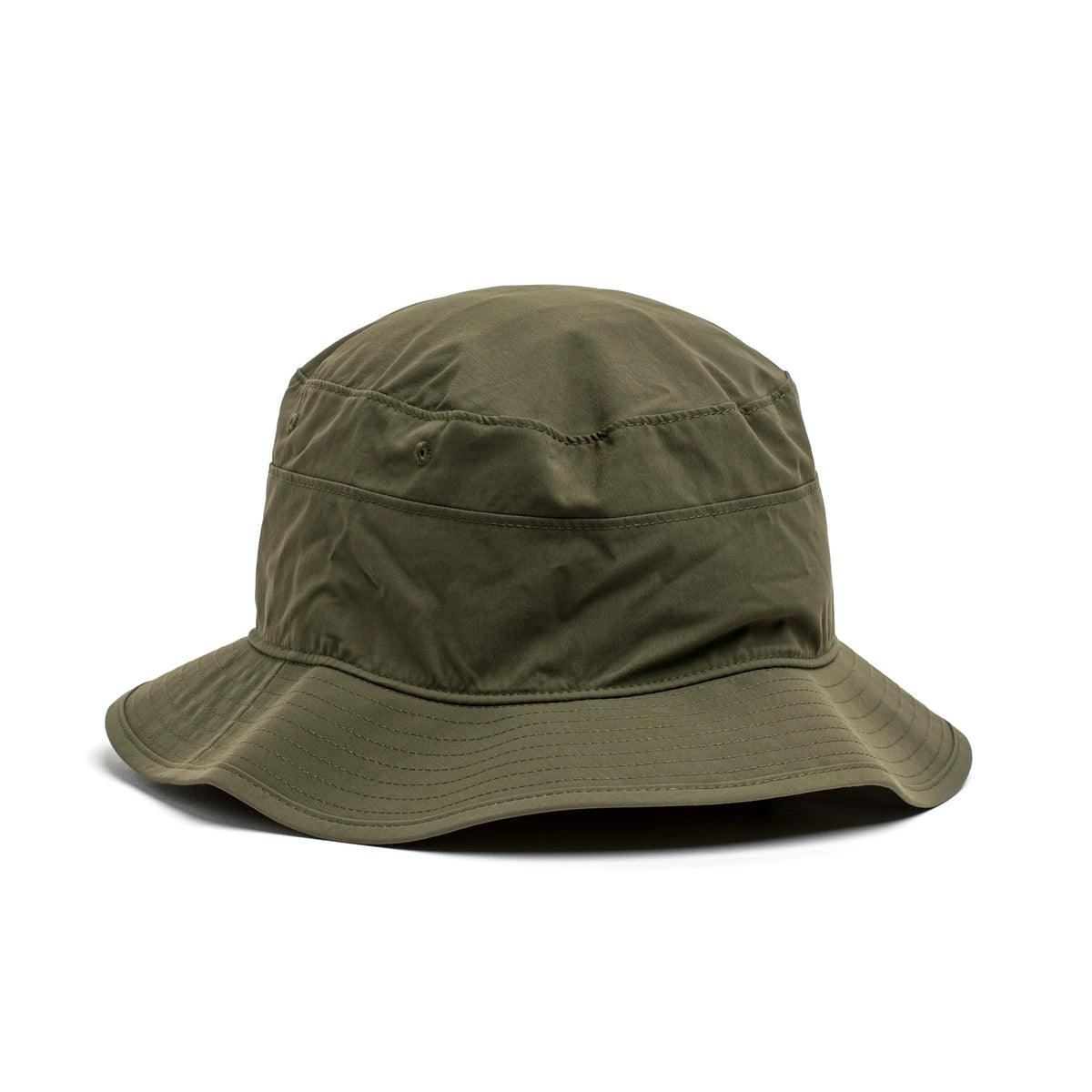 Ranger green tactical boonie hat with wide brim, shown on white background, GORUCK gear