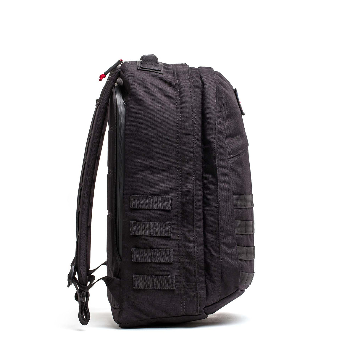 GORUCK GR2 34L black backpack with MOLLE webbing, rugged design for rucking gear