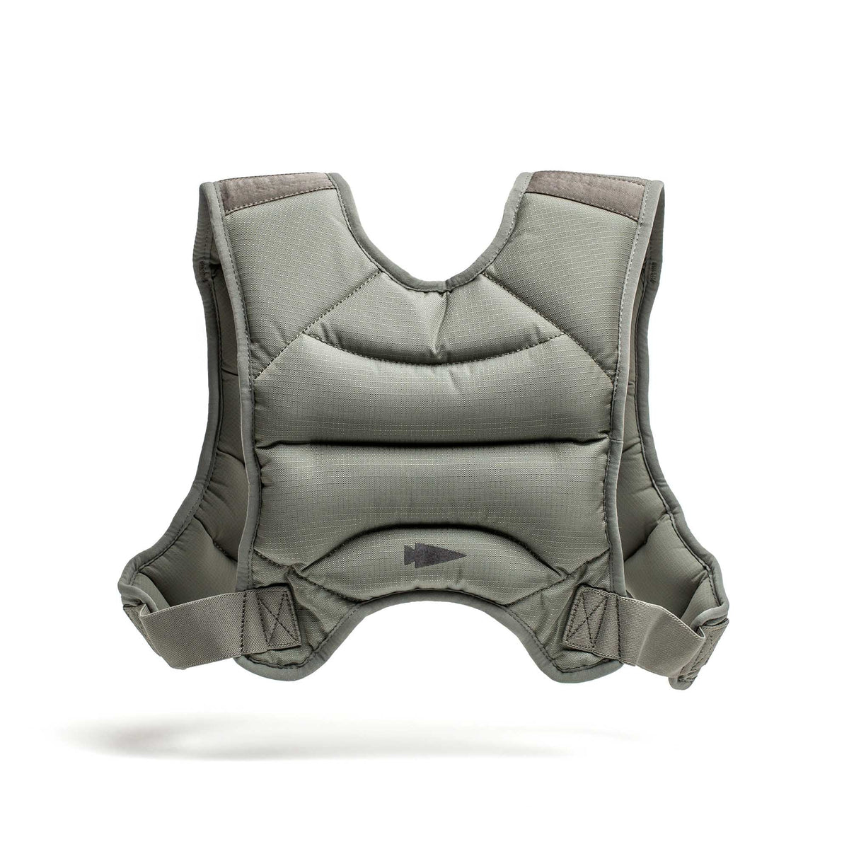 The Spy Ruck | Women's Weighted Vest is a gray, padded, adjustable vest inspired by GORUCK, ideal for fitness or strength training. Perfect as a weighted vest for women.